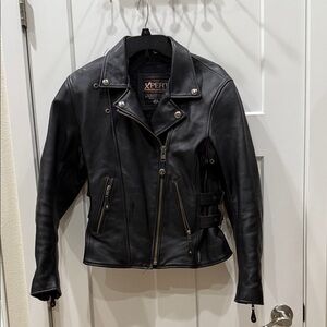 Black Leather Motorcycle Jacket